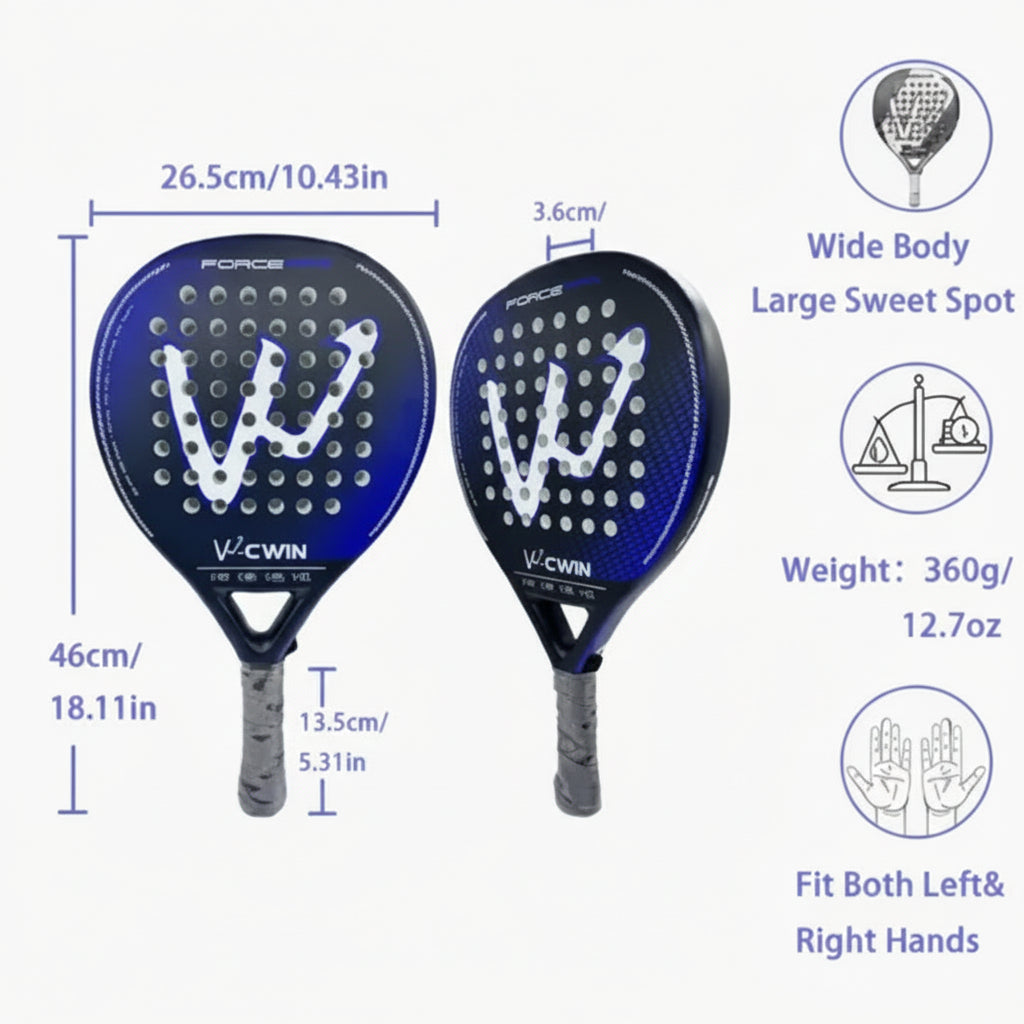 Camewin Carbon Fibre Padel Racket