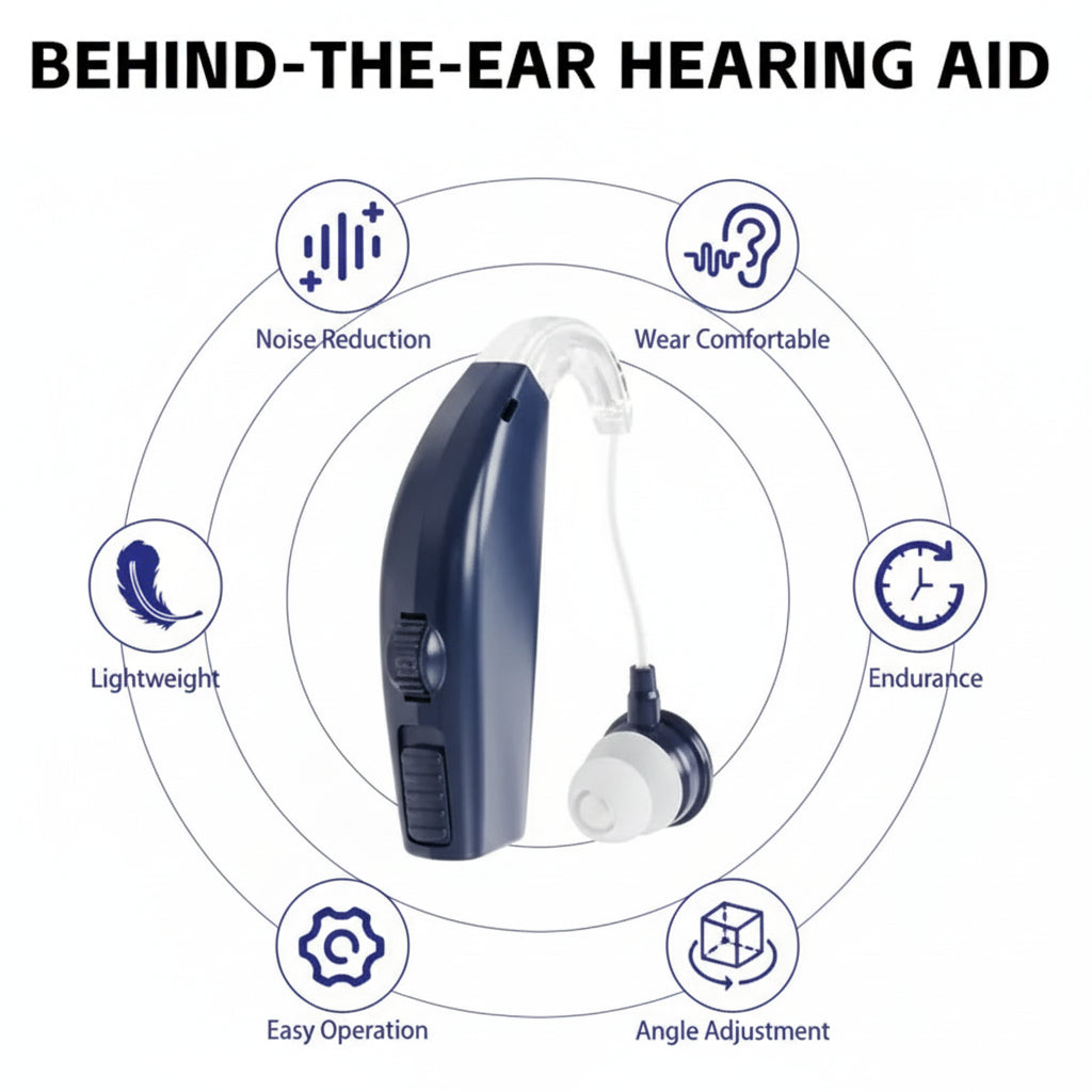 Bluetooth Hearing Amplifiers With Charging Case