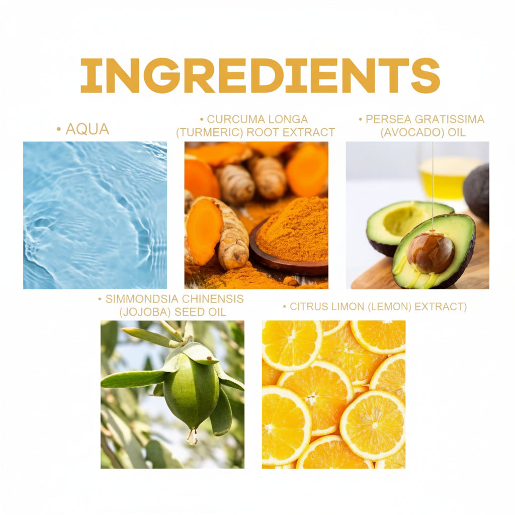 Turmeric Skincare Set Cleanse Exfoliate Hydrate for Radiant Skin