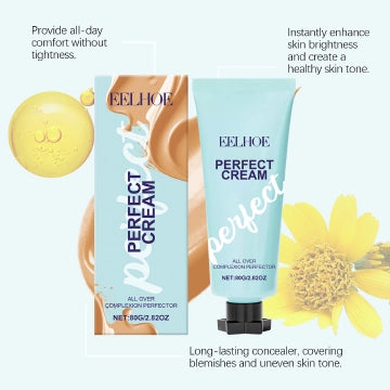 Long-lasting Concealer Cream Covers Blemishes, Waterproof & Sweat-proof