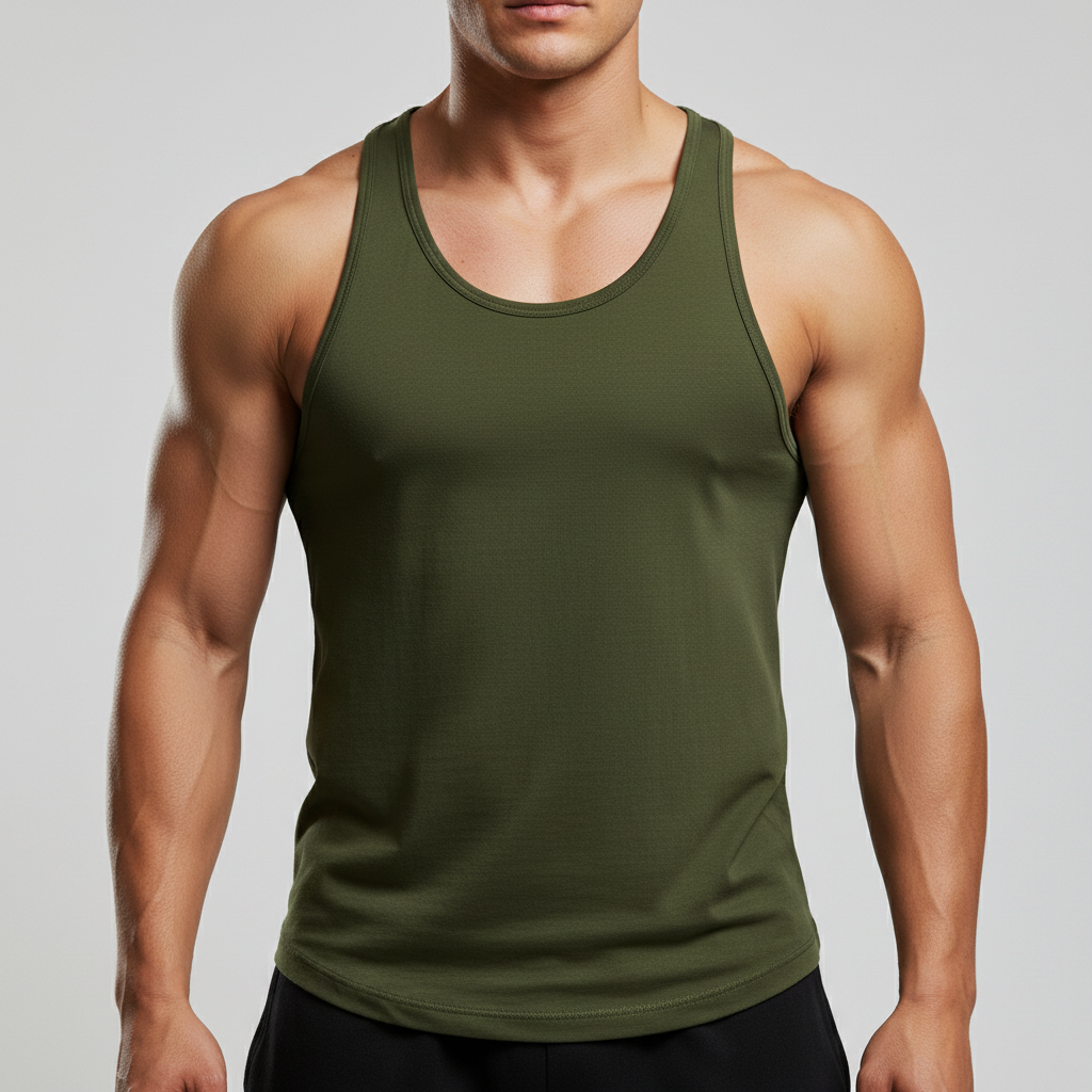 Men's Stringer Tank Tops Muscule Cut Bodybuilding Gym Vest Y-Back Fitness T-Shirts 3Pc Set