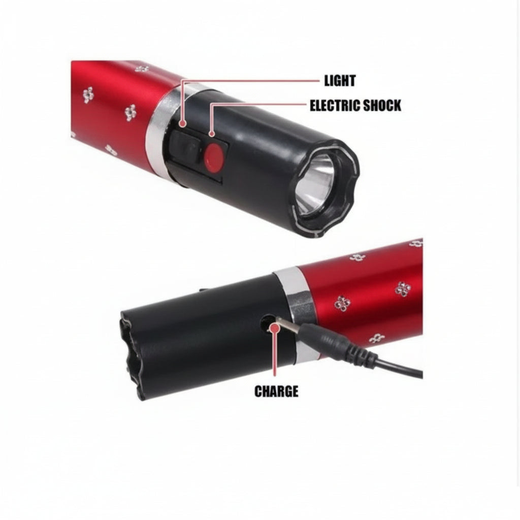 Lipstick Flashlight Stun Gun
