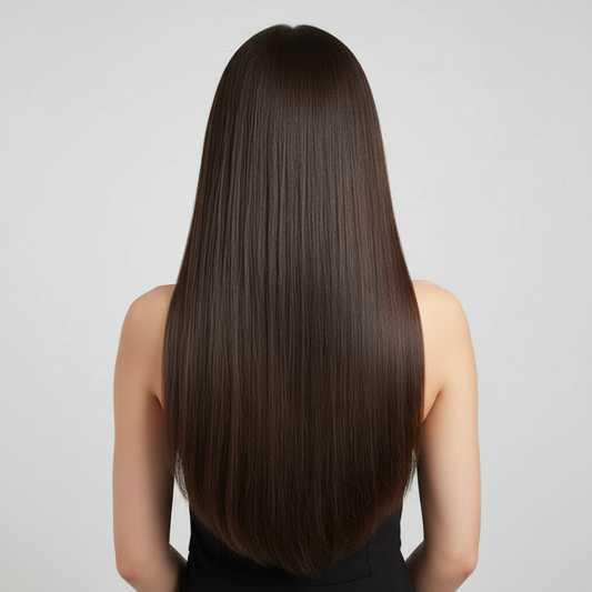 6 Piece 16 Clips 23inch Straight Wig Hair Extensions For Women