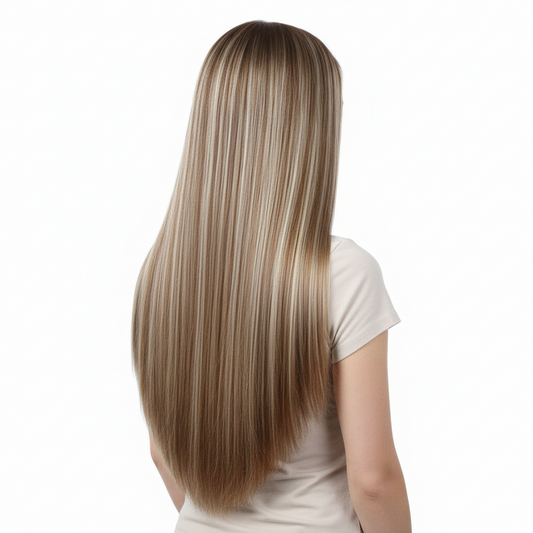 Clip In Hair Extensions - 24" - Synthetic -7Pc -16 Clips - Straight