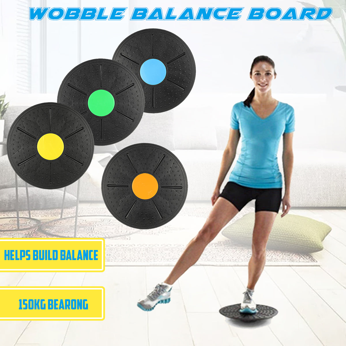 Fitness Balance Board for Core Strength & Stability Training