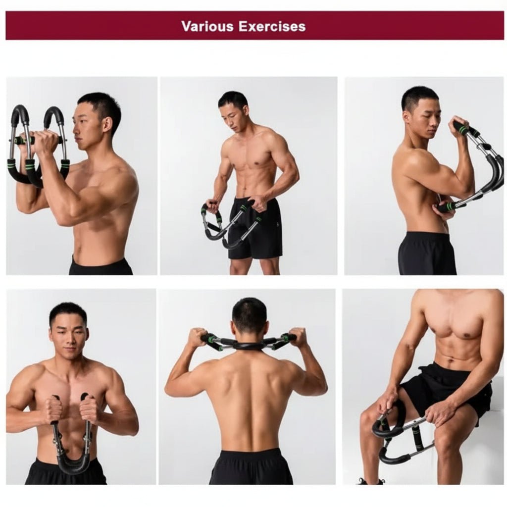 Adjustable Multifunctional U-shaped Arm Strength Trainer For Men