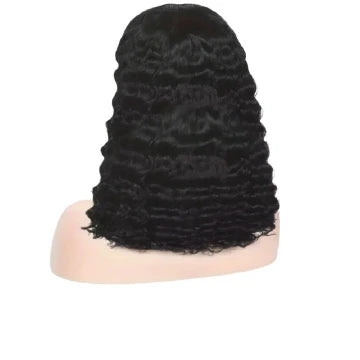 12 Inch Synthetic Bob Wig for Women Black Water Wave Style