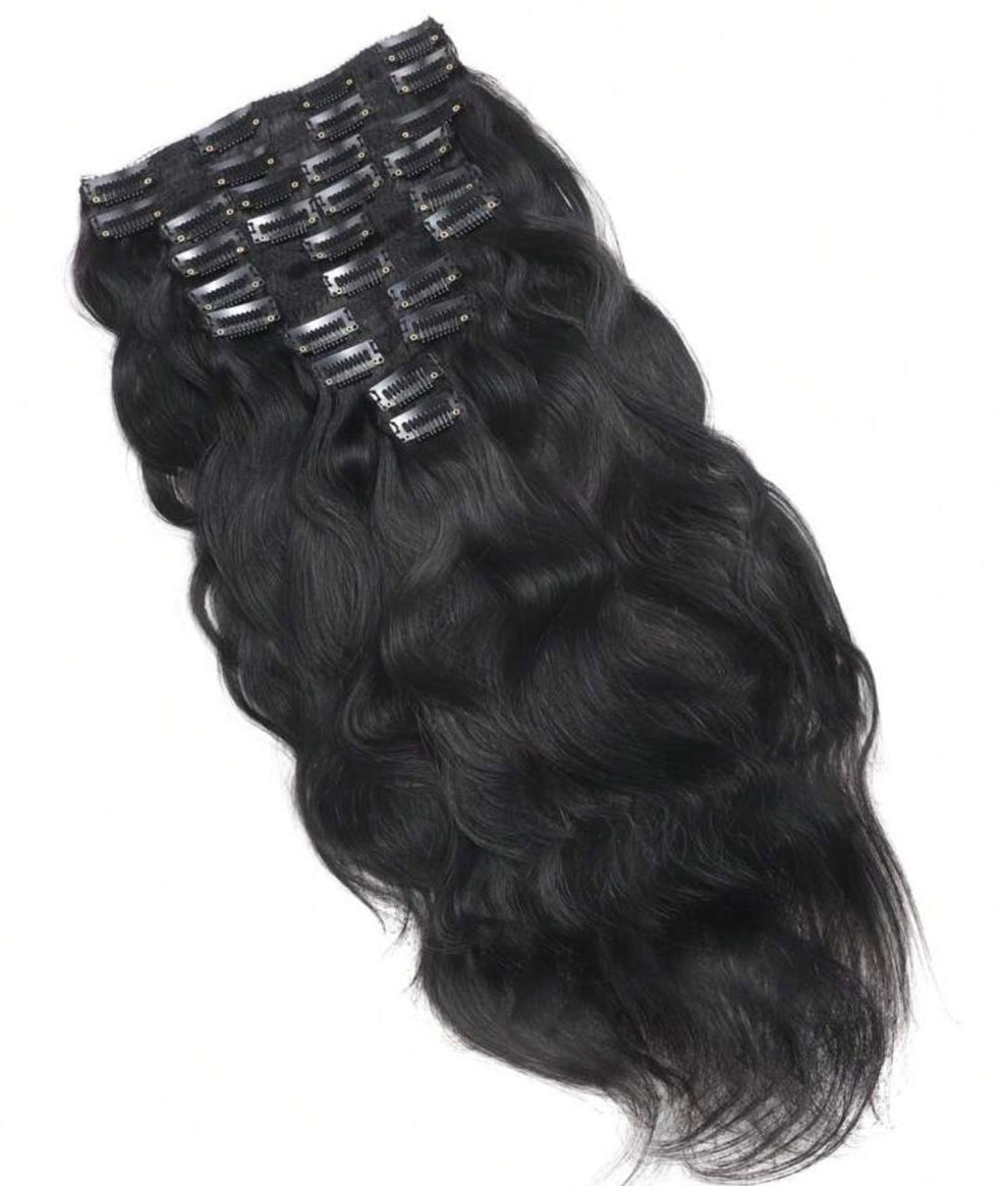 10pc Luxury Human Hair Clip in Extension