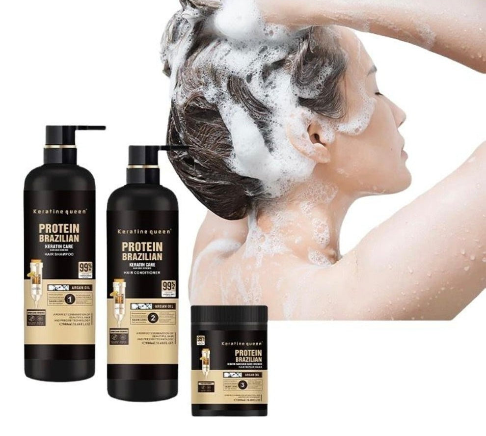 VB Protein Brazilian Keratin Hair Shampoo, Conditioner & Mask Set